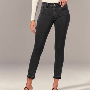Abercrombie Mid rise super skinny ankle jeans